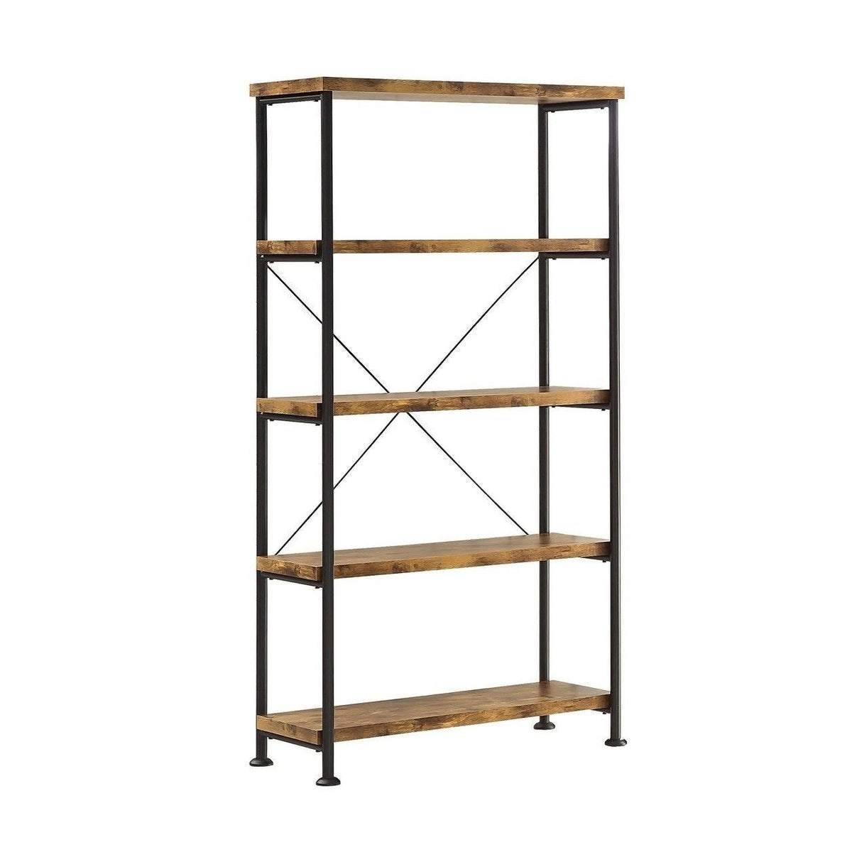 Antique Nutmeg 4-Shelf Bookcase M359