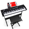 61-Key Electronic Keyboard Piano Set with Stand, Stool, Microphone U1812