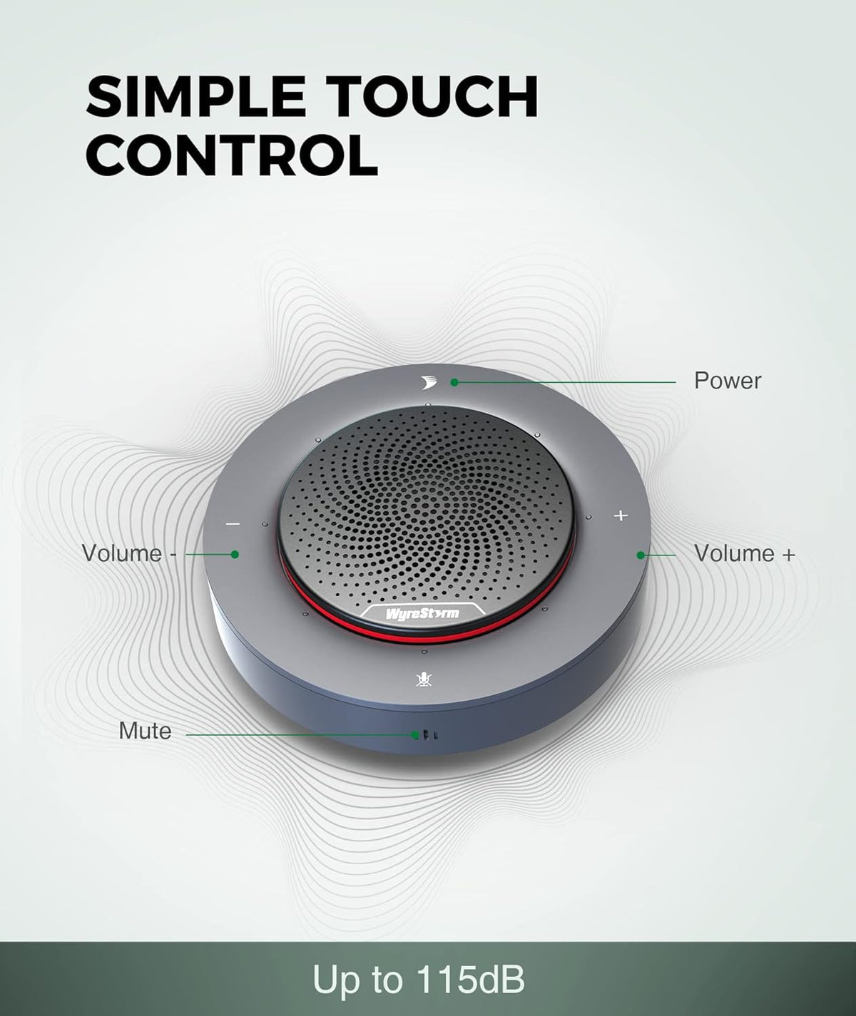USB Speakerphone Conference Microphone with 4X Noise-canceling Mic H21513