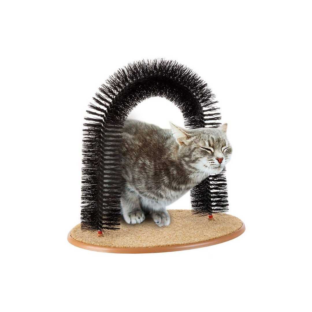 Self-Grooming Cat Arch with Bristle Ring O5327