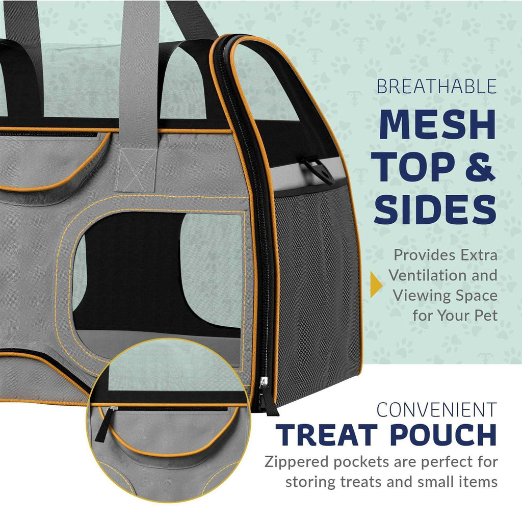 Pet Carrier with Removable Wheels and Double Telescopic Handle A7362
