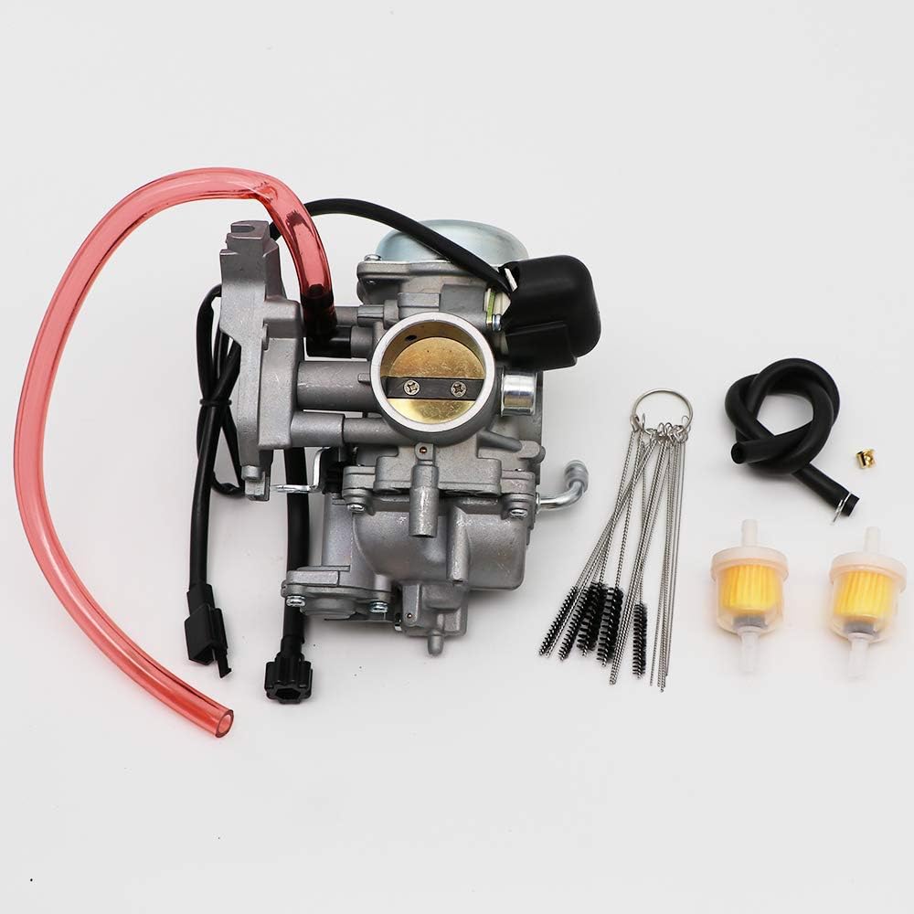 Carburetor with Carbon Dirt Jet Cleaner Tool Kit & Fuel Filters X2305