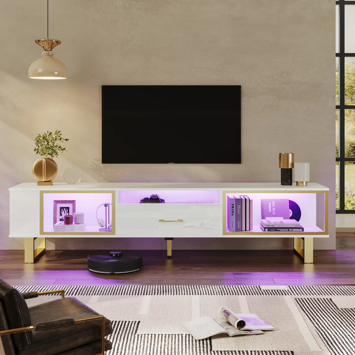 70 inch High Gloss LED TV Stand with Drawer W625160