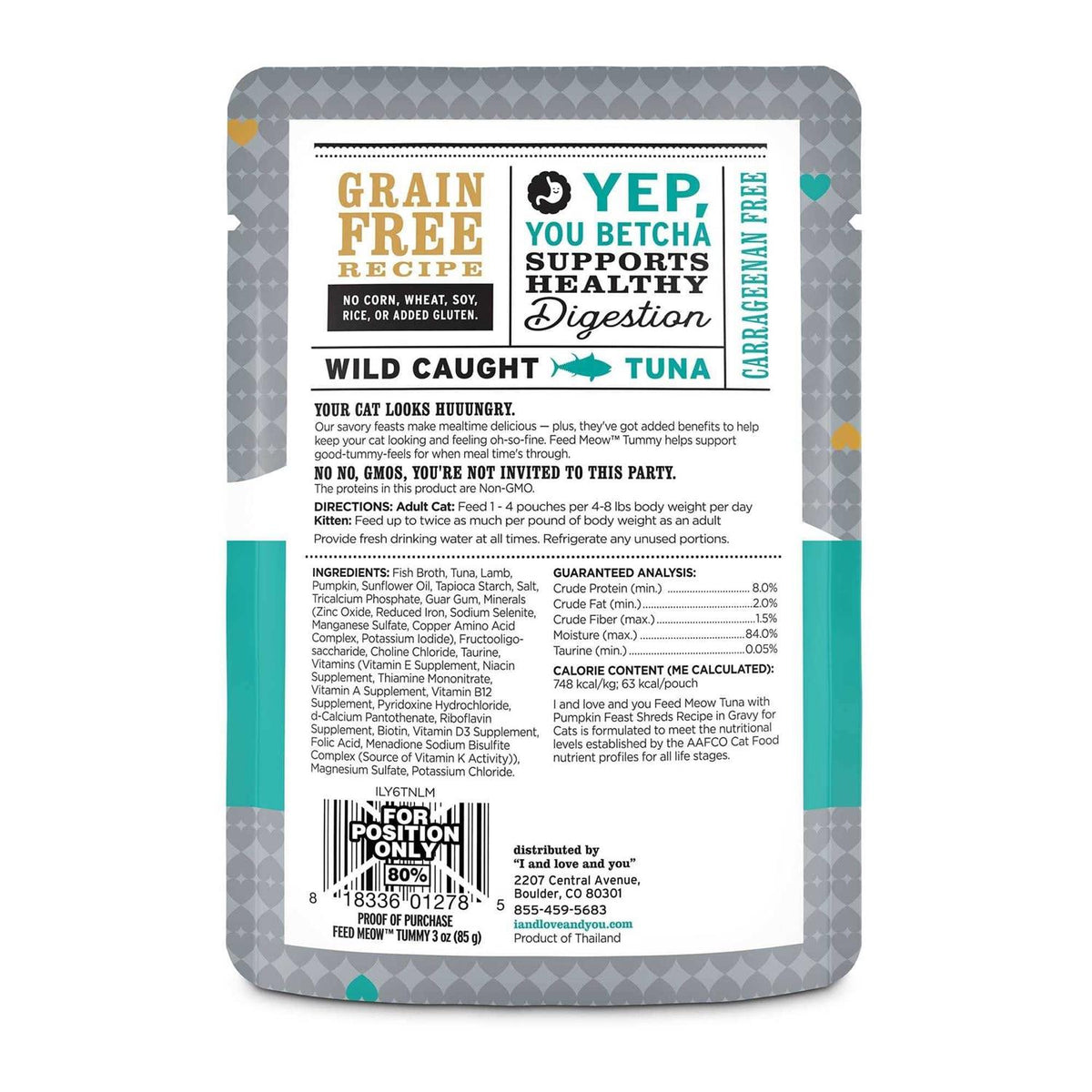 Wet Cat Food with Tuna and Pumpkin L7489