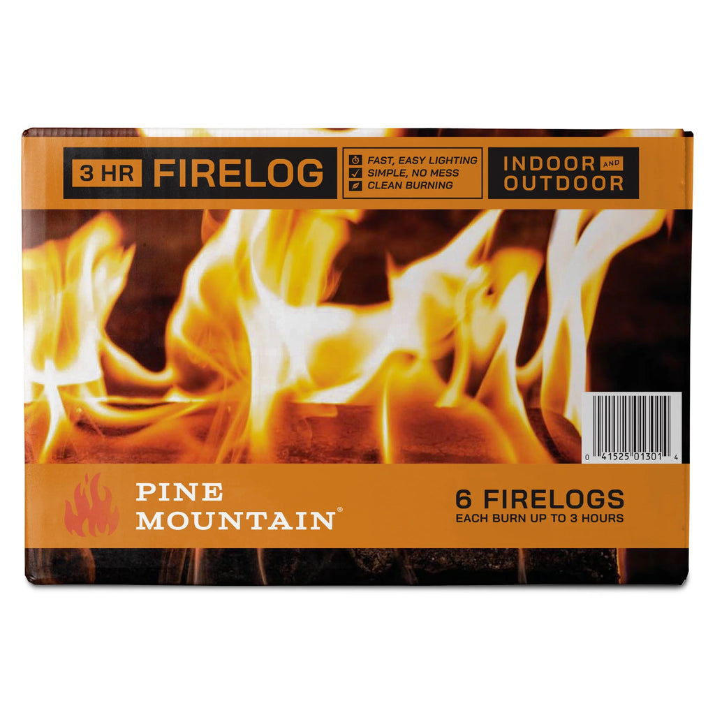 Long Burning Fire Log 6 Pack C800