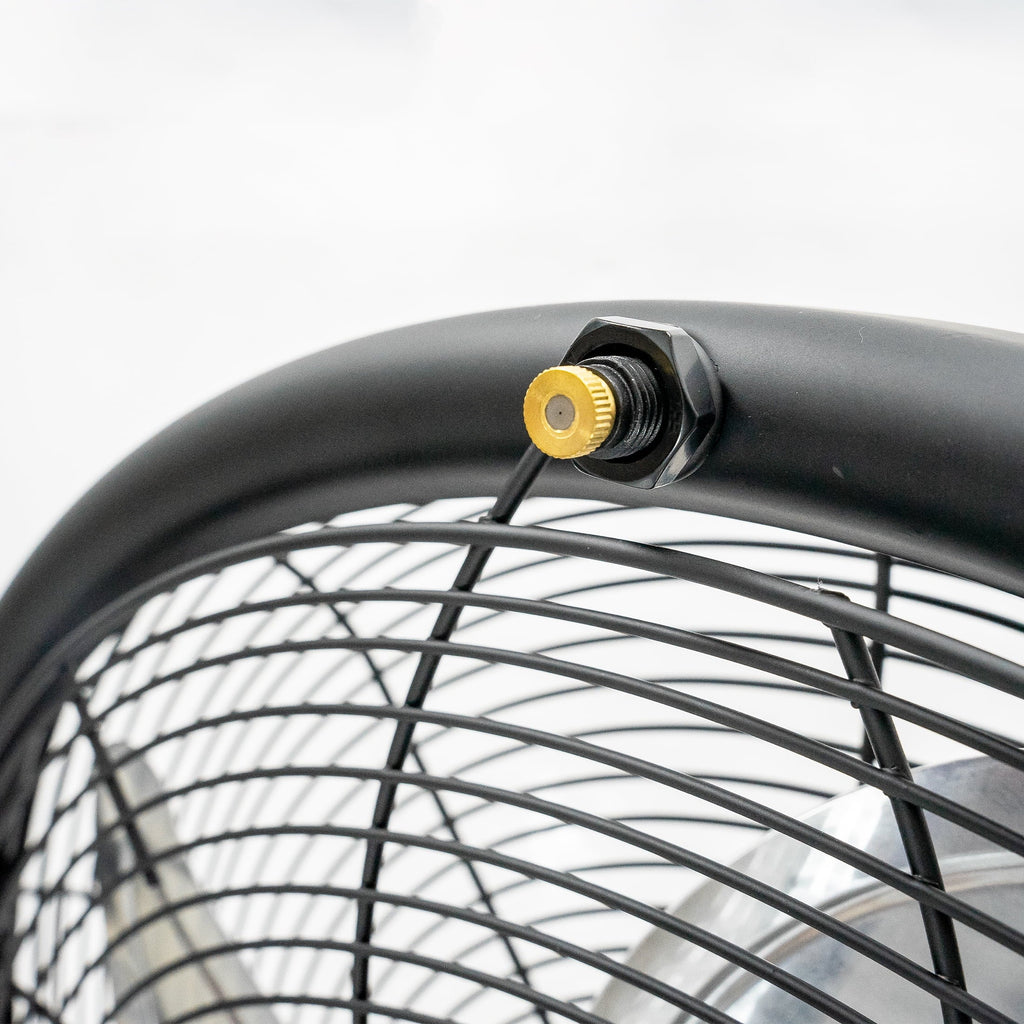 18 inch 3-Speed Metal Misting Stand Fan Black V845