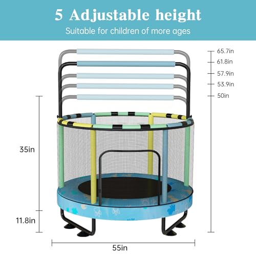 55" Trampoline with Safety Enclosure Net T39050