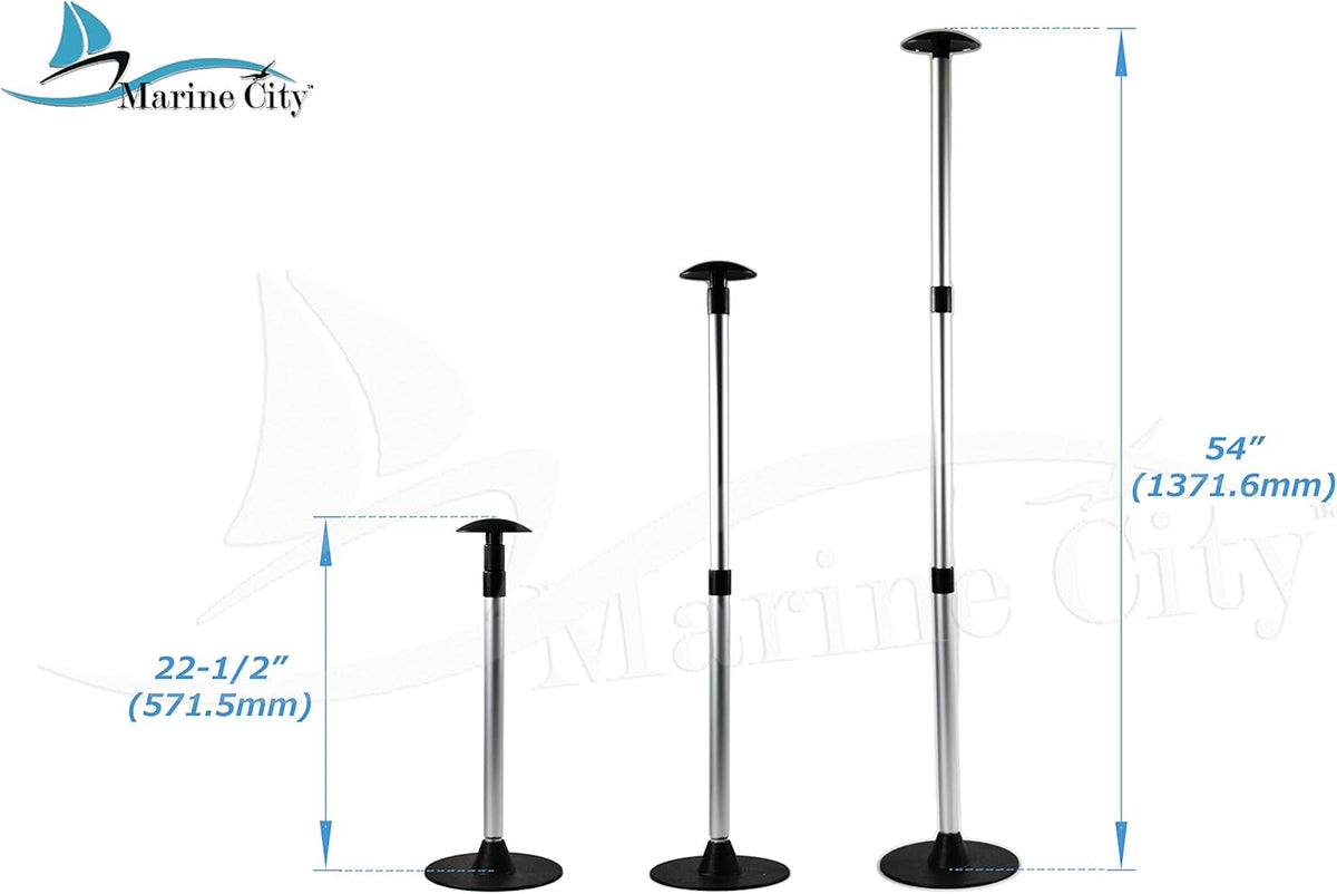 Aluminum Telescoping Boat Cover Support Stand Pole 2Pcs C318