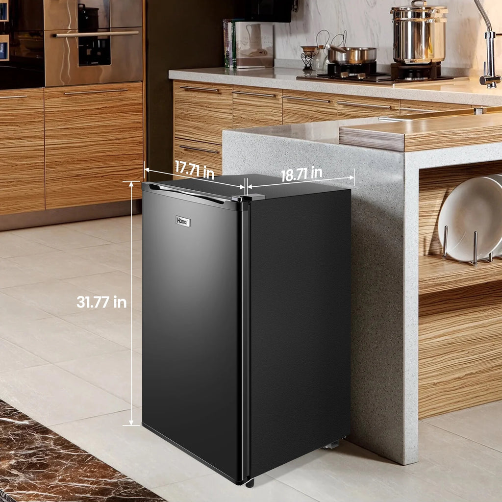 3.2 Cu ft Single Door Mini Fridge, Black H323232