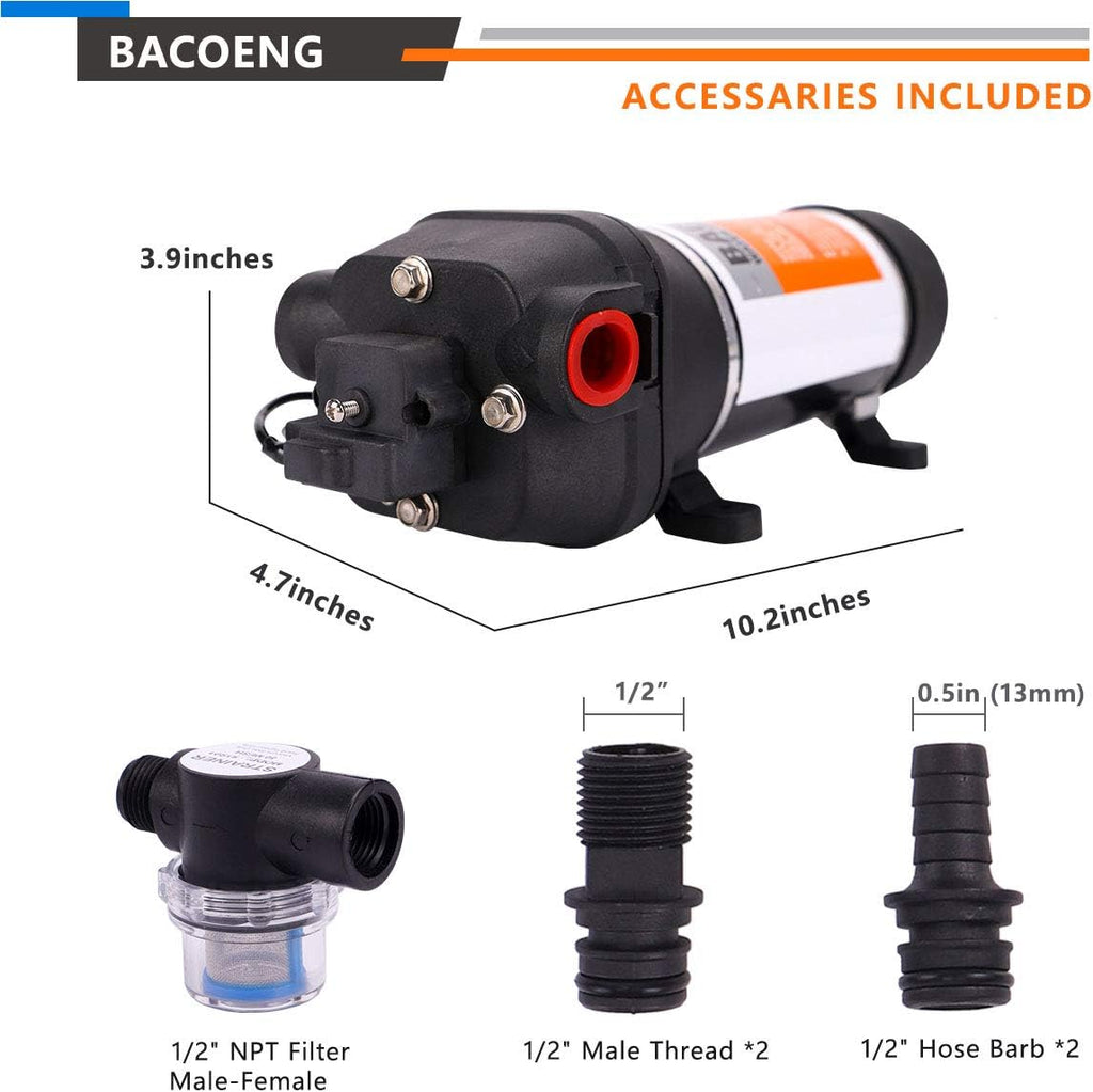 Self Priming Water Pressure Pump 45Psi 4.5GPM T80243