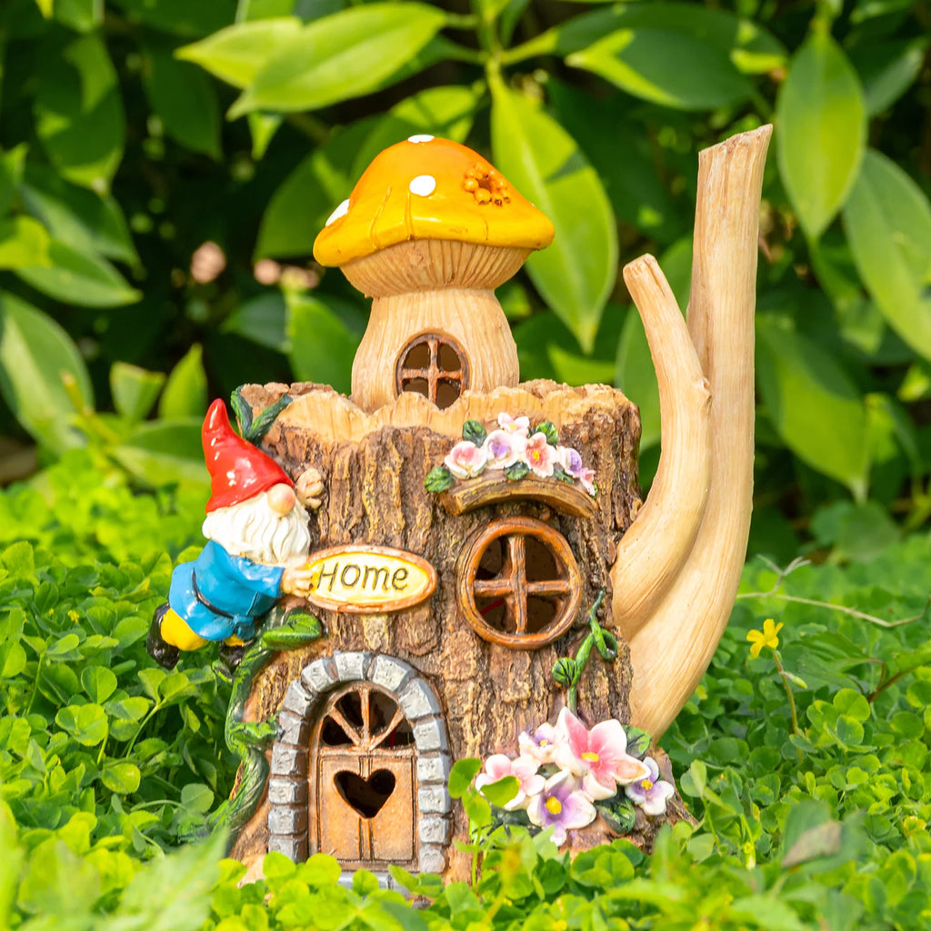 Garden Gnome Statue with LED Light I1492