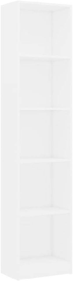 3-Tier White Chipboard Bookcase L891144