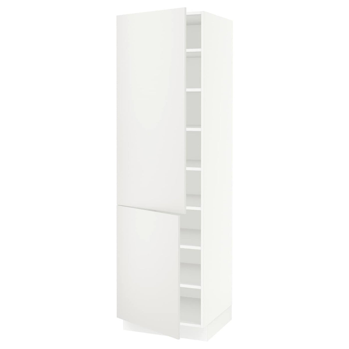 White High Cabinet with Shelves and 2 Doors P734478