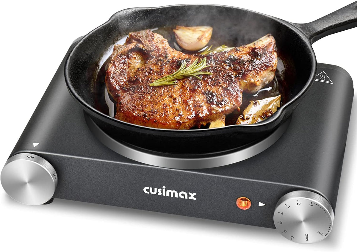 Cast Iron Electric Hot Plate Portable Burner Pack of 2 U888