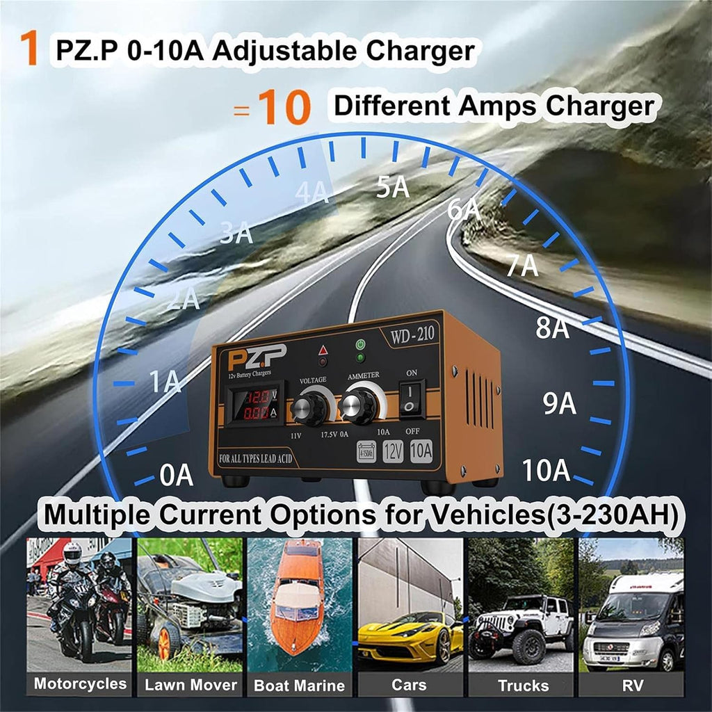 0-10 Amp 12v Automotive Battery Charger Z8052