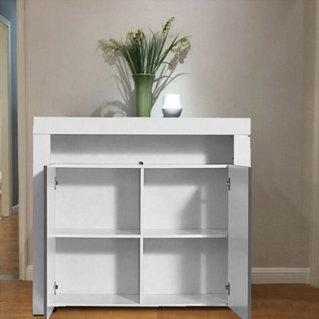 LED High Gloss Sideboard Buffet Cabinet S3858