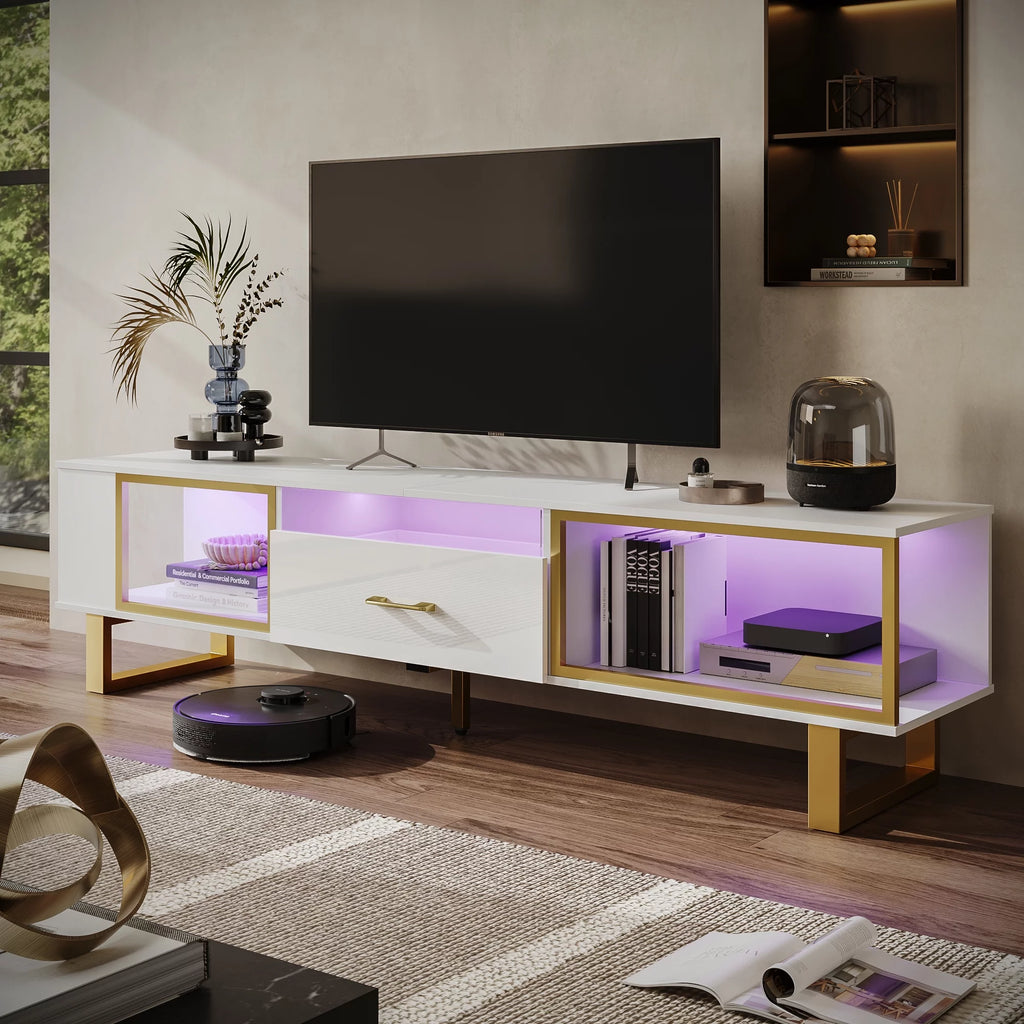 70 inch High Gloss LED TV Stand with Drawer W625160
