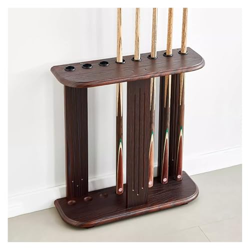 Light Brown Pool Cue Rack for 8 Sticks E11254