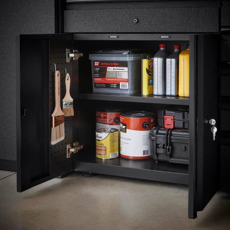 3-Piece Welded Steel Garage Storage System in Black V22015