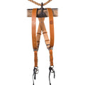 Tan Leather 2-Camera Harness D1992