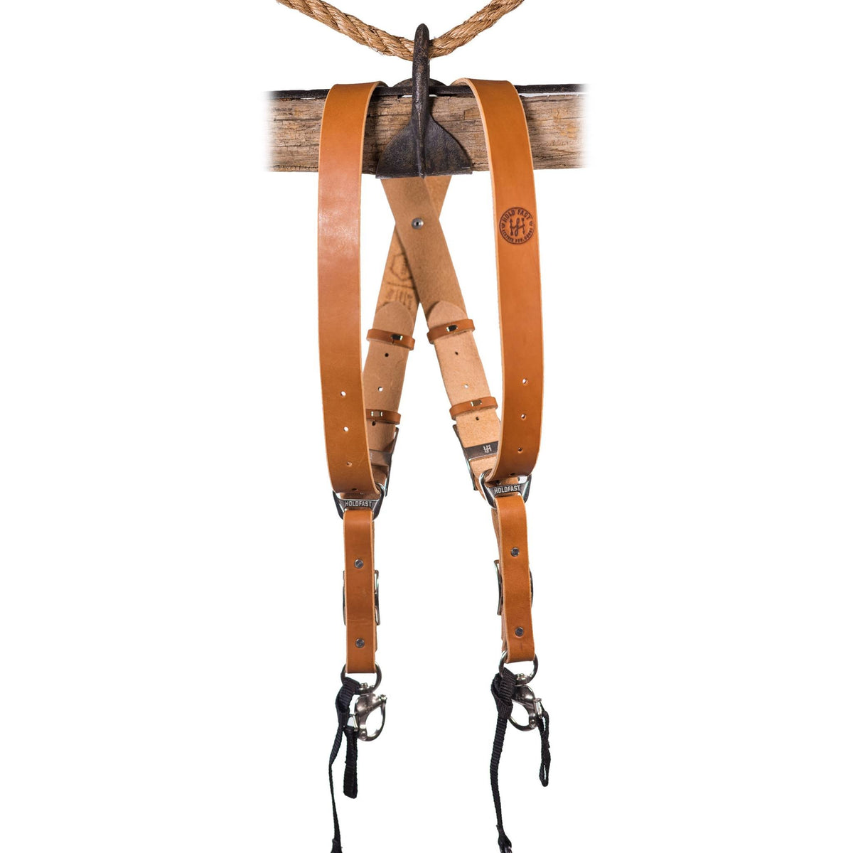 Tan Leather 2-Camera Harness D1992