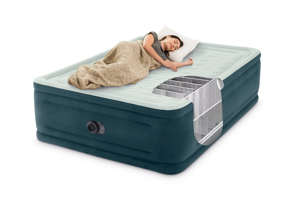 Queen Airbed Mattress with Internal Pump W1197