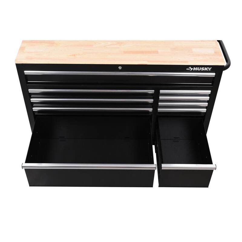 Black Mobile Workbench Cabinet K3037
