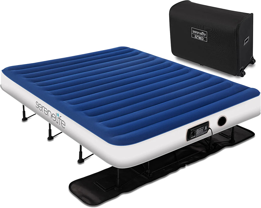 Queen Air Mattress with Frame and Pump Q58057
