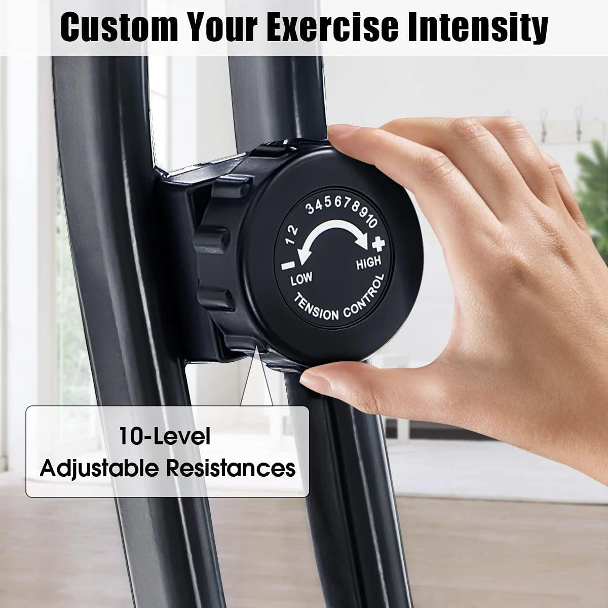 Folding 3-in-1 Recumbent Exercise Bike with Arm Resistance Bands C804
