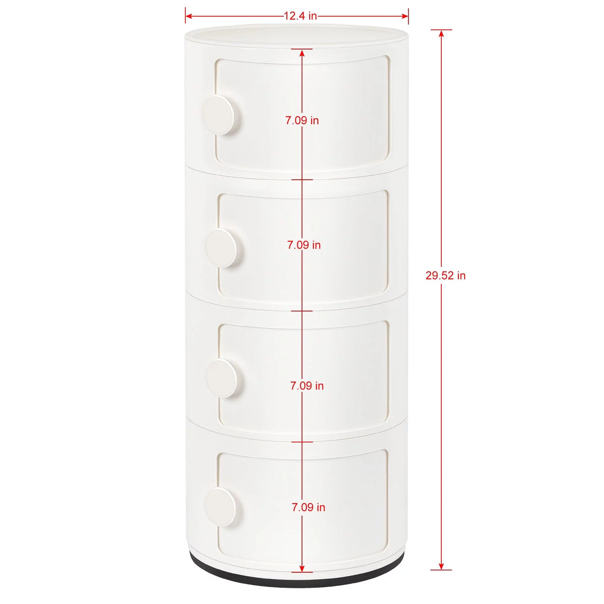 Beige 4 Tier Stackable Storage Organizer K3039