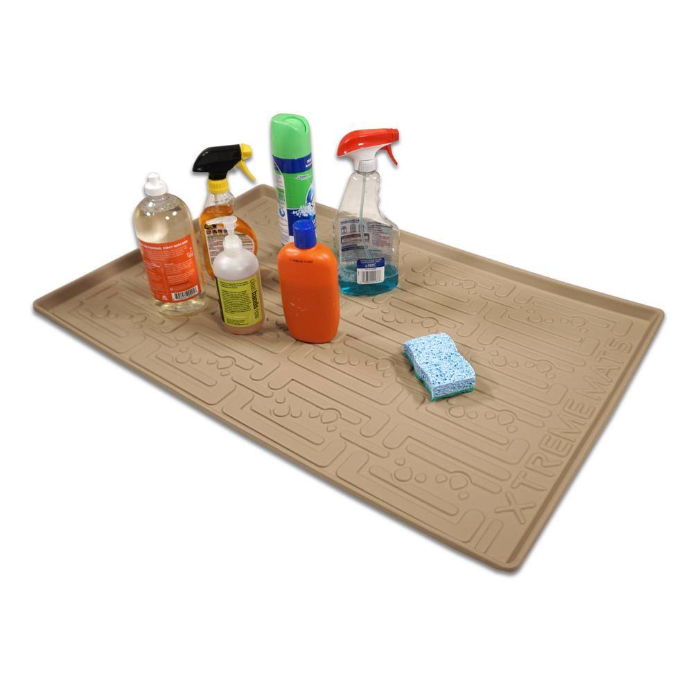 Under Sink Kitchen Cabinet Mat 37 x 22 inch Beige Z908703
