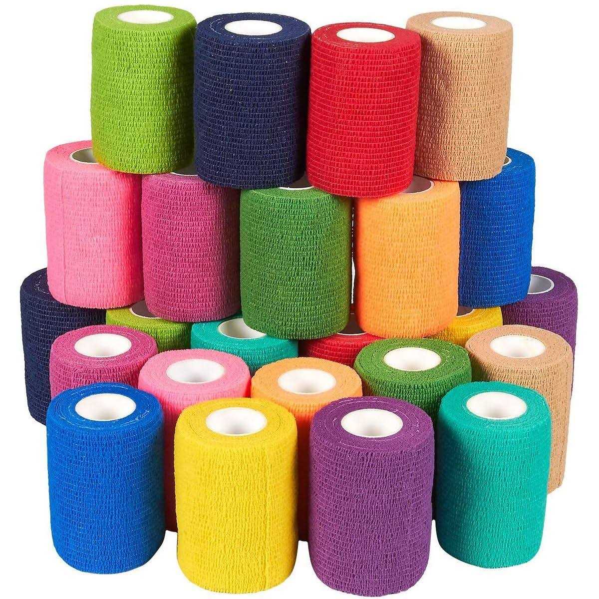 Self Adhesive Bandage Wrap 24 Rolls 3 Inch x 5 Yards F309832
