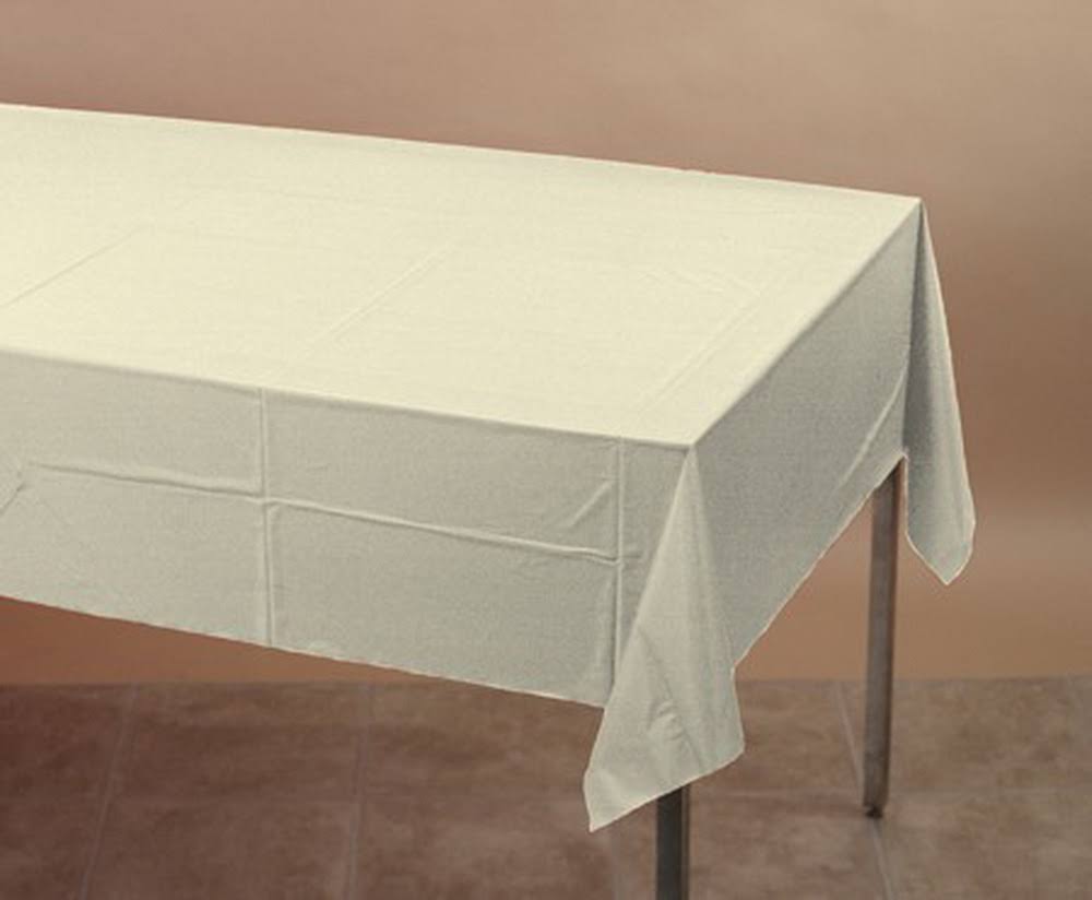 Ivory Tissue Poly Tablecover 54 x 108 Case of 24 A194349
