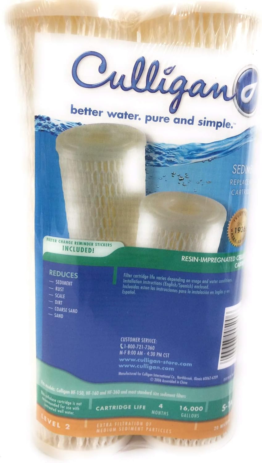 Sediment Water Filter Cartridge Pack of 2 U574