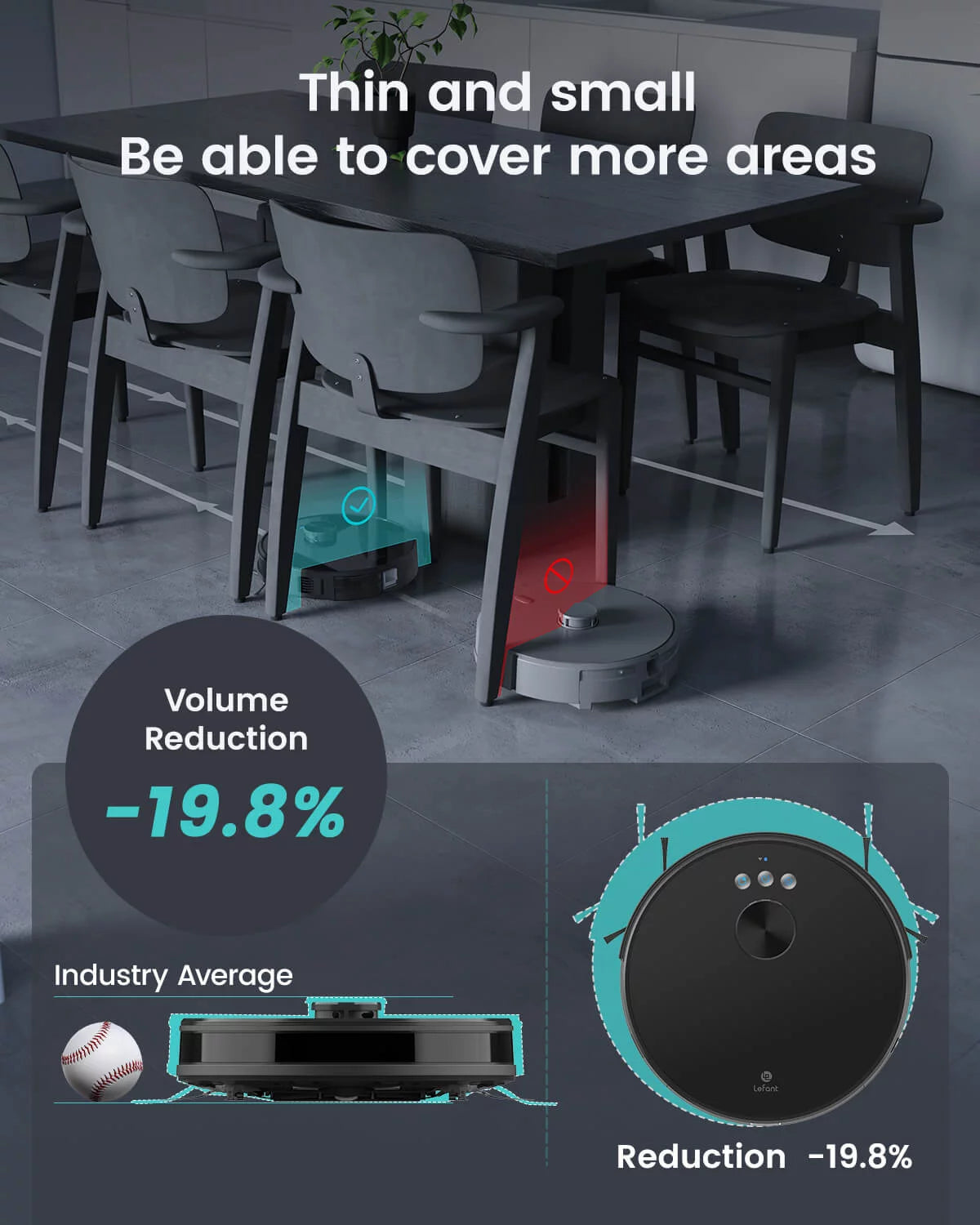 Robot Vacuum Cleaner with 3200Pa Suction and Lidar Navigation Z638691