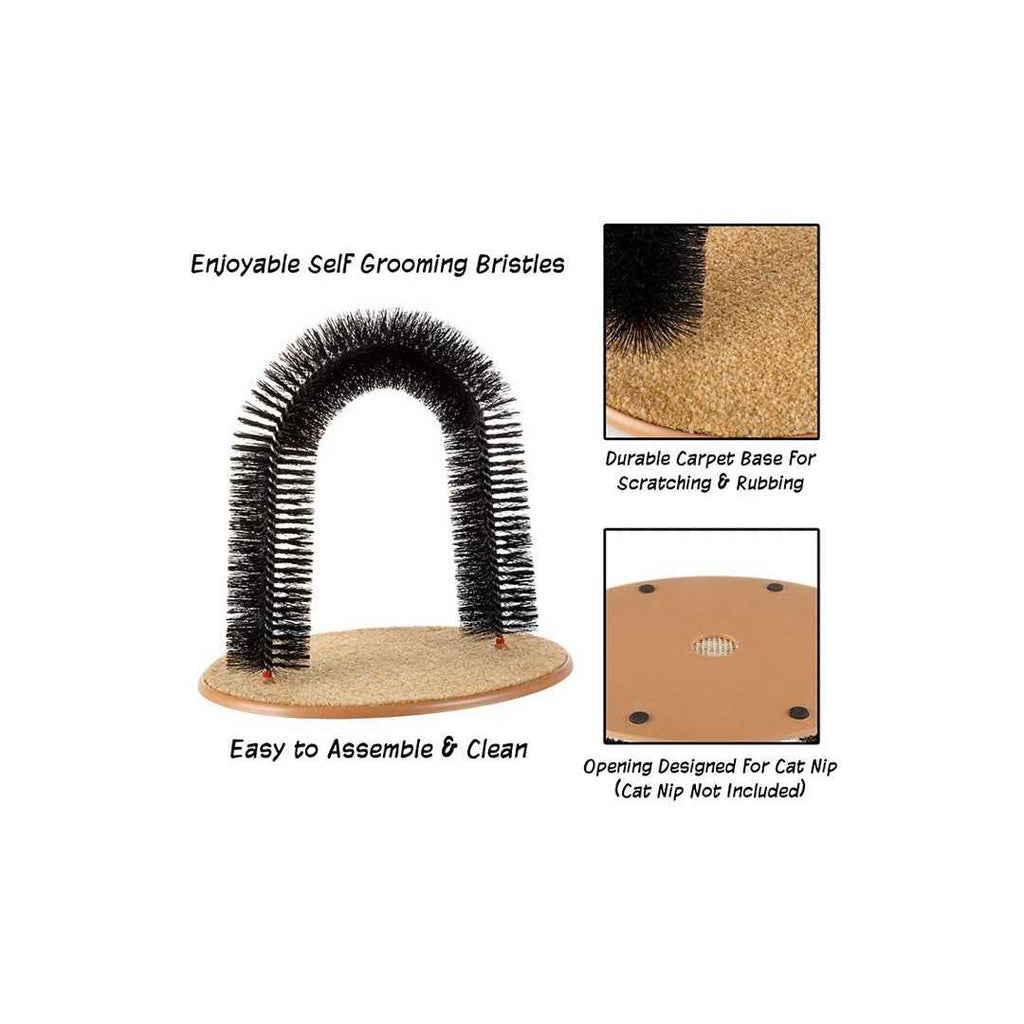 Self-Grooming Cat Arch with Bristle Ring O5327
