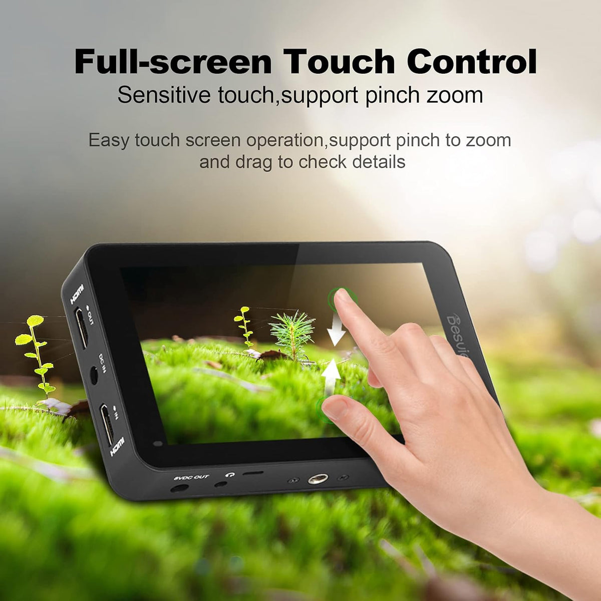 5.5 inch Touch Screen 2800Nits 4K HDMI Camera Field Monitor W367