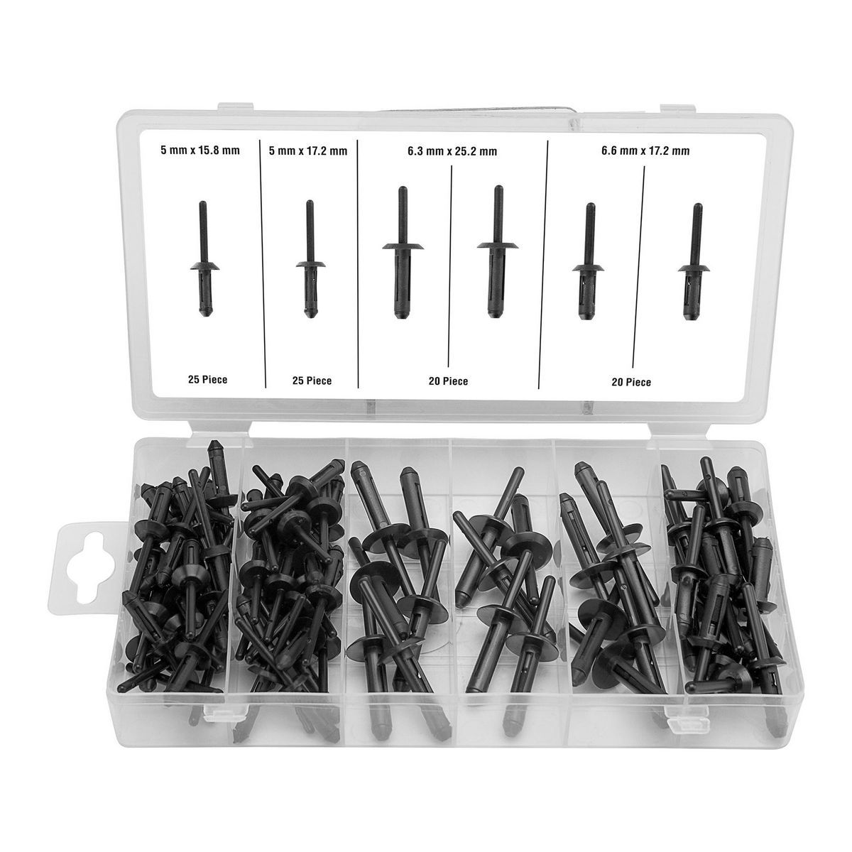 90 Piece Rivet Assortment O59158