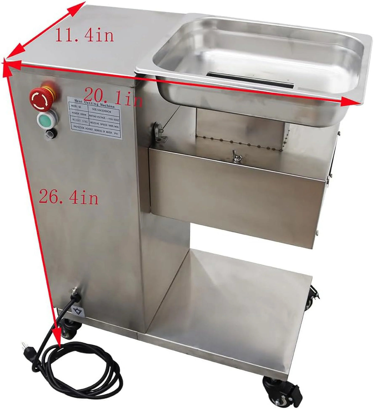Commercial Meat Slicer Stainless Steel P659