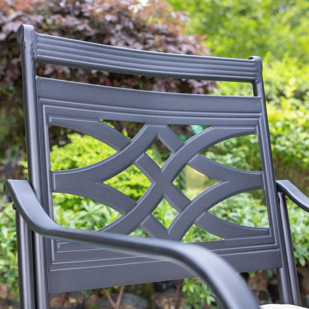 7-Piece Outdoor Dining Set with Swivel Cushioned Chairs E50523