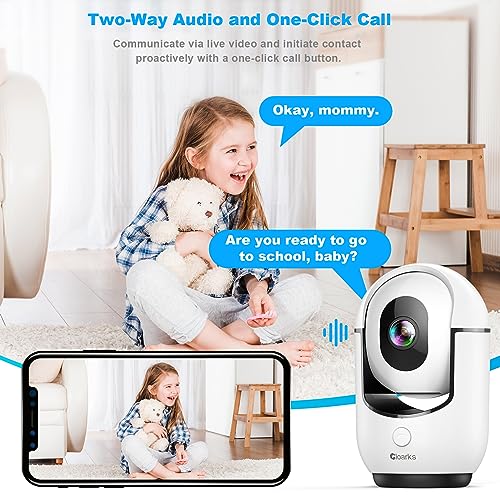 2K Pan/Tilt WiFi Indoor Security Camera 2 Pack R273