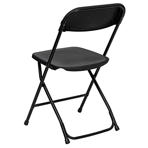 Blue 4 Pack Heavy Duty Poly Plastic Stackable Folding Chairs S11662