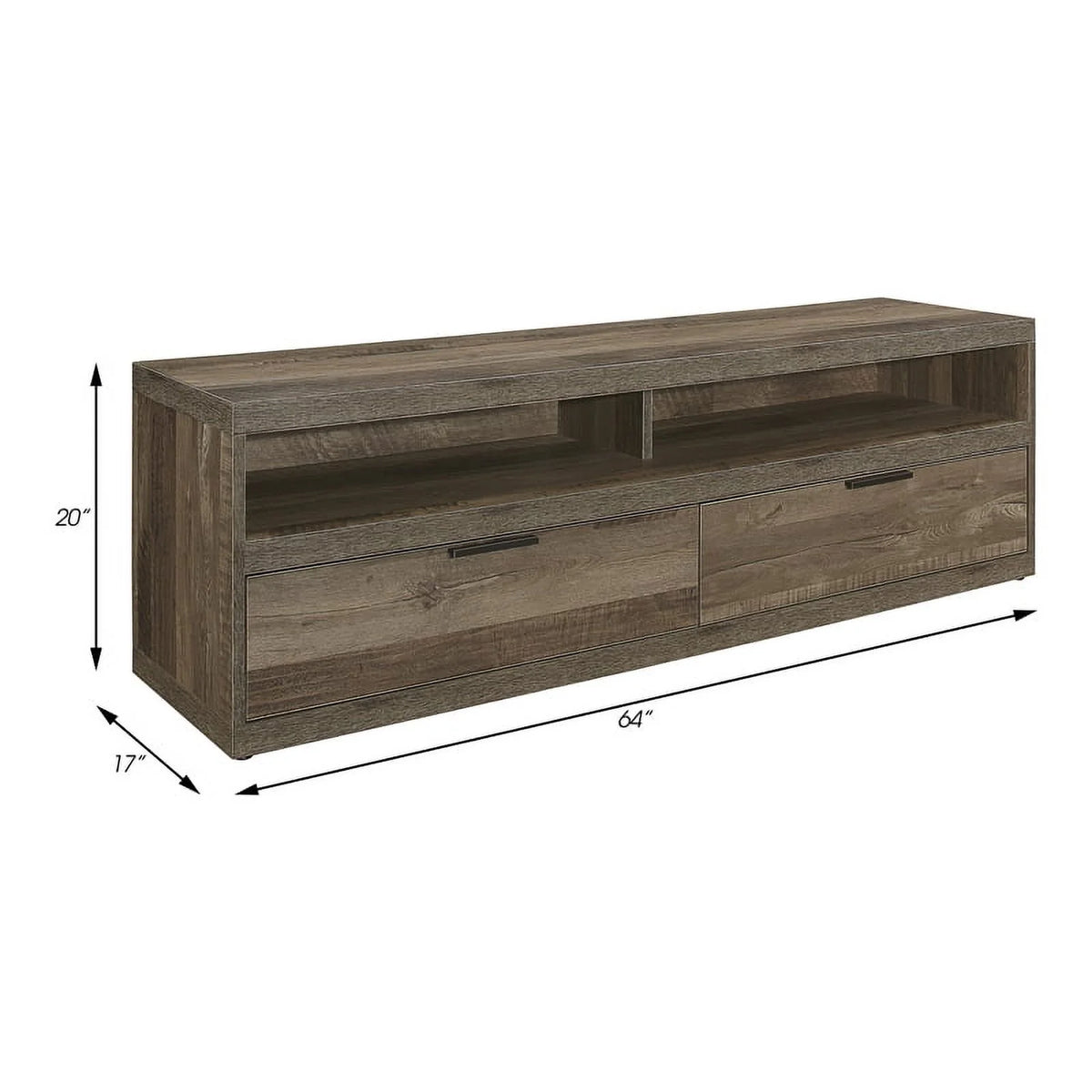 Modern Wood 2-Shelf TV Stand Y86906
