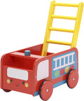 Wooden 4 Wheels Kids Push Wagon Cart X298
