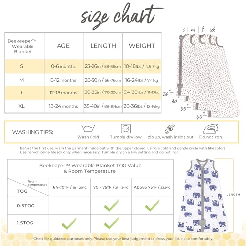 Infant Wearable Blanket 100% Organic Cotton Sleep Sack D8135