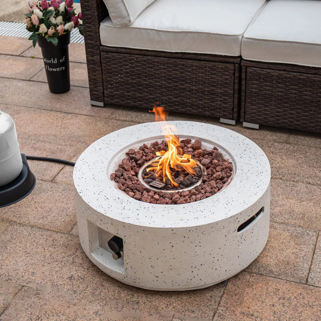 28-inch Round Propane Fire Pit Table V4132