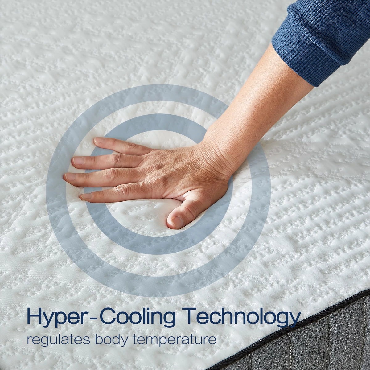 12" Medium Firm Gel Memory Foam Spring Mattress, King S56201