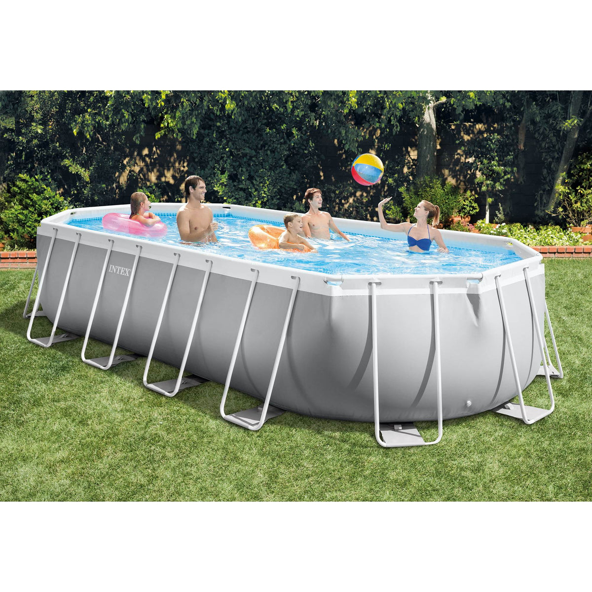 16.5ft x 9ft x 48in Oval Above Ground Pool Set with Pump D348771