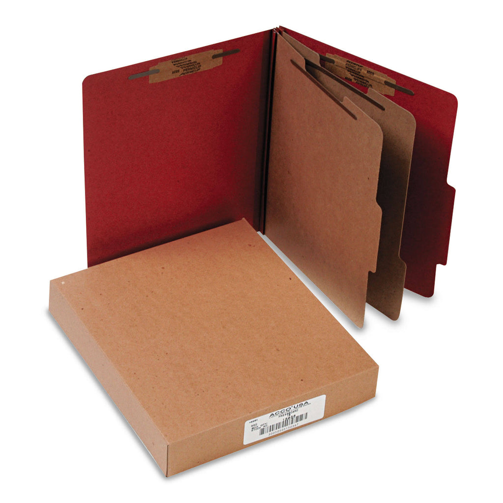 Letter 6-Section Pressboard Classification Folders B141