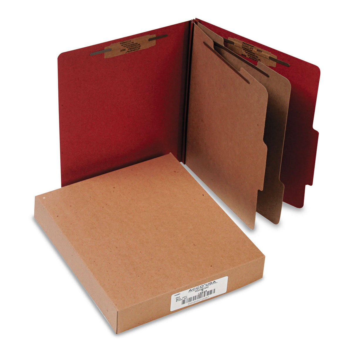 Letter 6-Section Pressboard Classification Folders B141